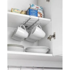 Porte tasse x10 Metaltex à fixer sur étagère