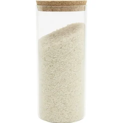 Pot de conservation en verre avec couvercle liège 1,5 L