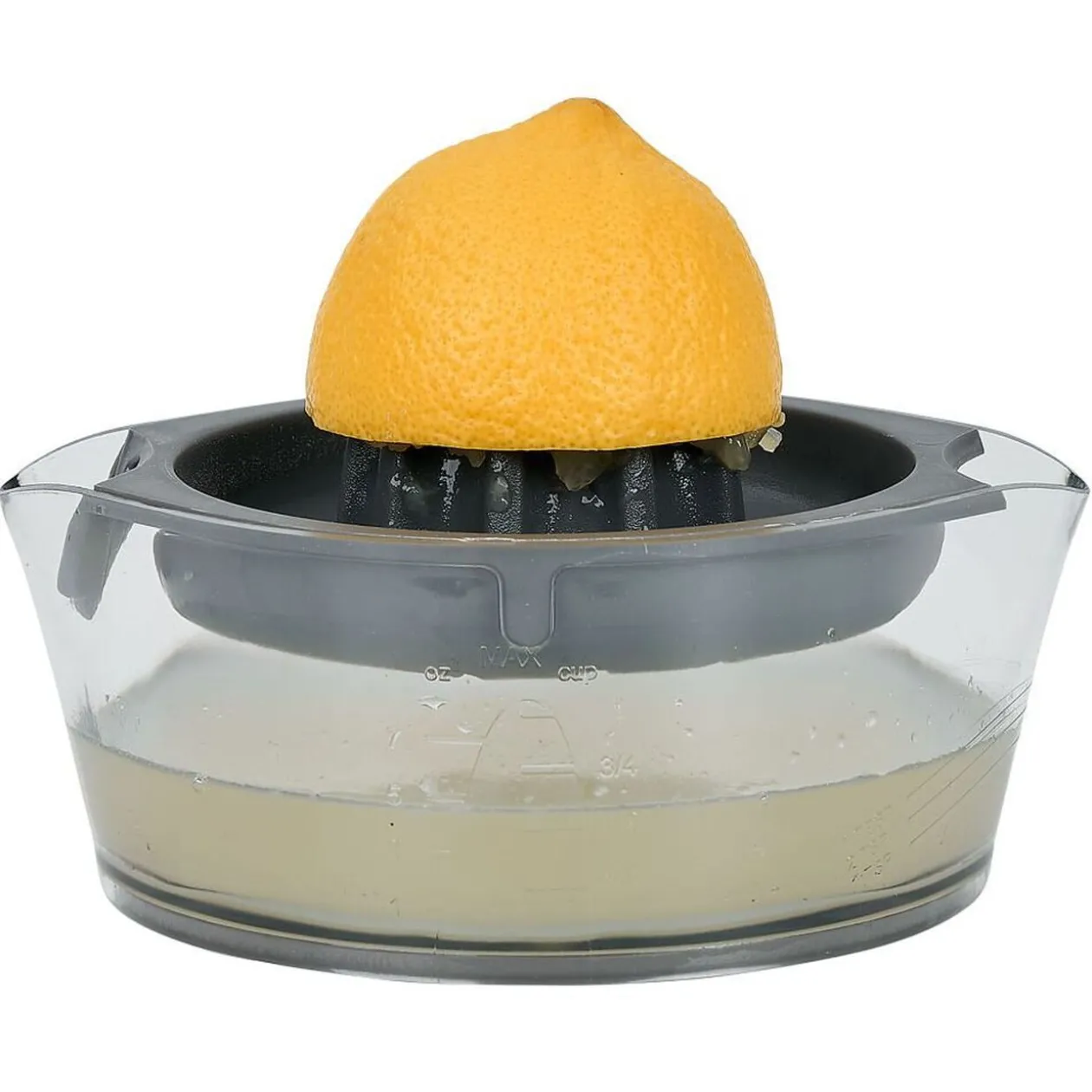 Presse agrumes avec réservoir transparent vert