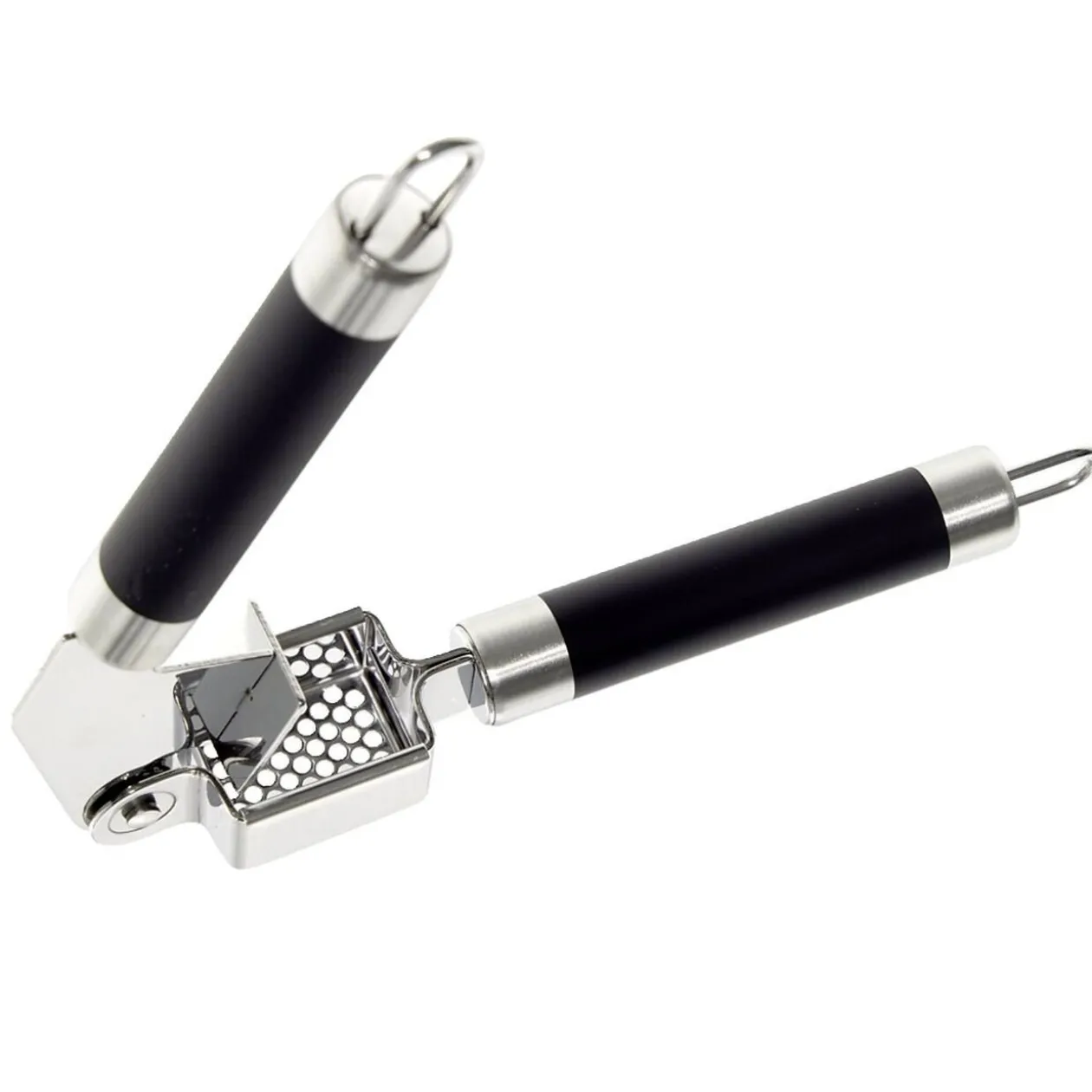 Presse-ail en inox avec manche en plastique L.19cm