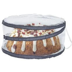 Protège plat rétractable filet tissu x2 - polyester Ø30xH14cm