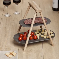 Présentoir de service 2 étages