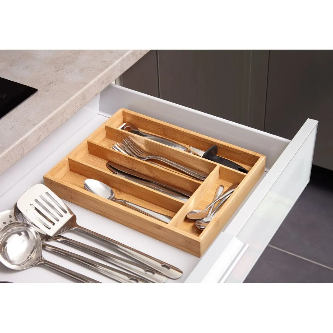 Range couvert en bambou 34x26xH4cm