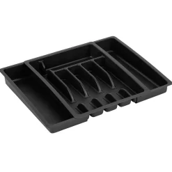 Range couverts extensible plastique noir