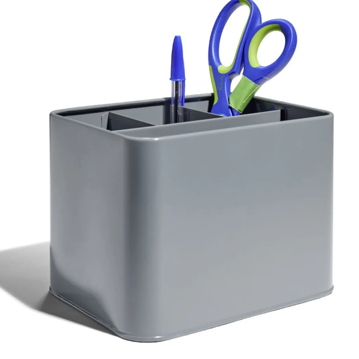 Rangement couverts fer gris 17x13xH12cm