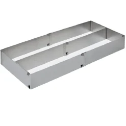 Rectangle à pâtisserie extensible inox