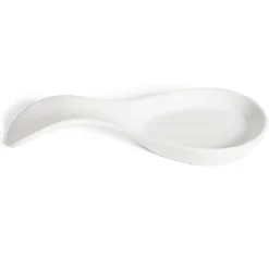 Repose cuillère en dolomite blanc 21,6x10x2,9cm