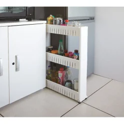 Resserre de cuisine blanc 3 niveaux