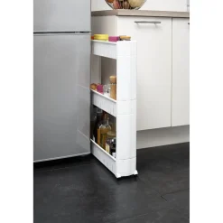 Resserre de cuisine blanc 3 niveaux