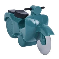 Roulette à pizza forme scooter rouge ou bleu