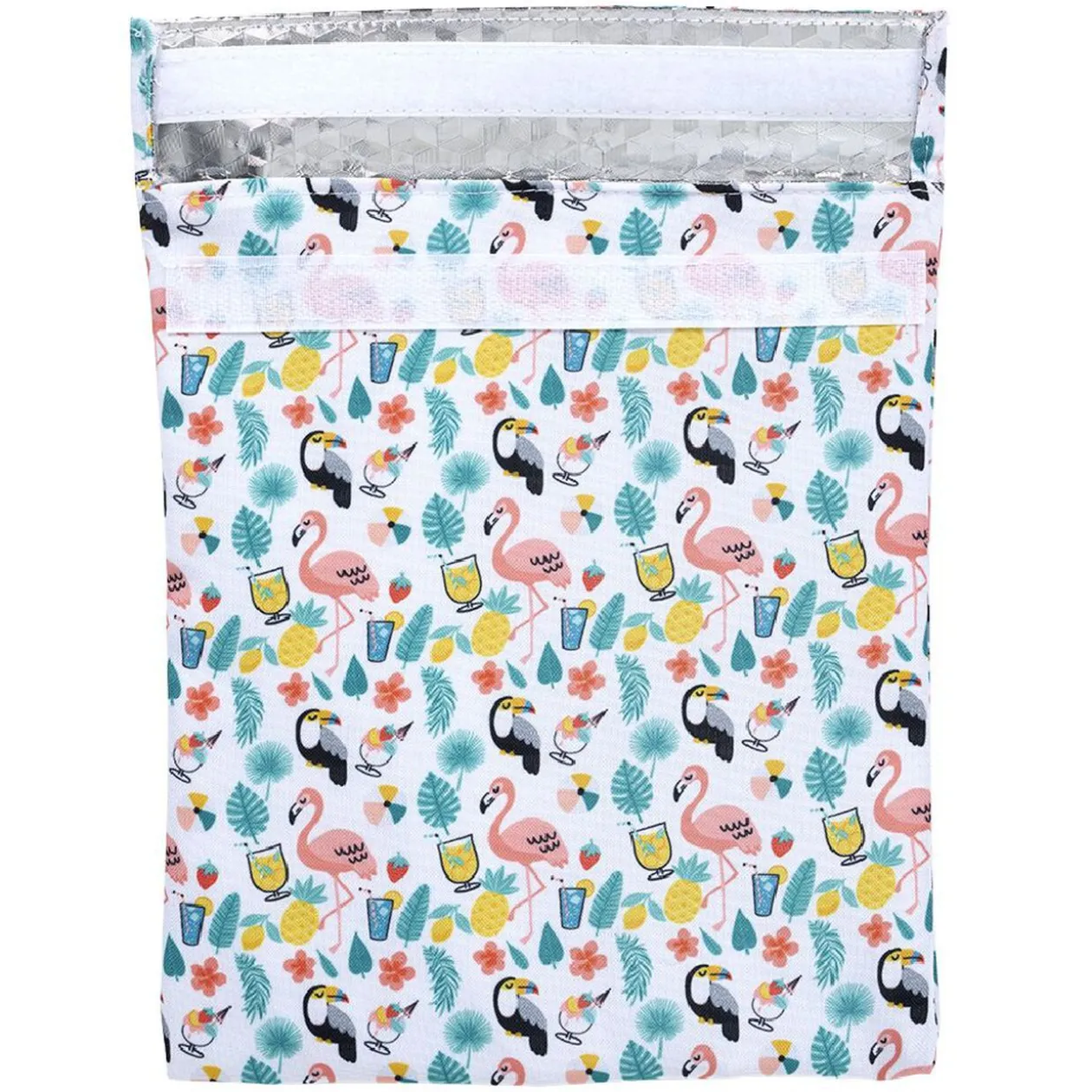 Sac à sandwich réutilisable motif tropical