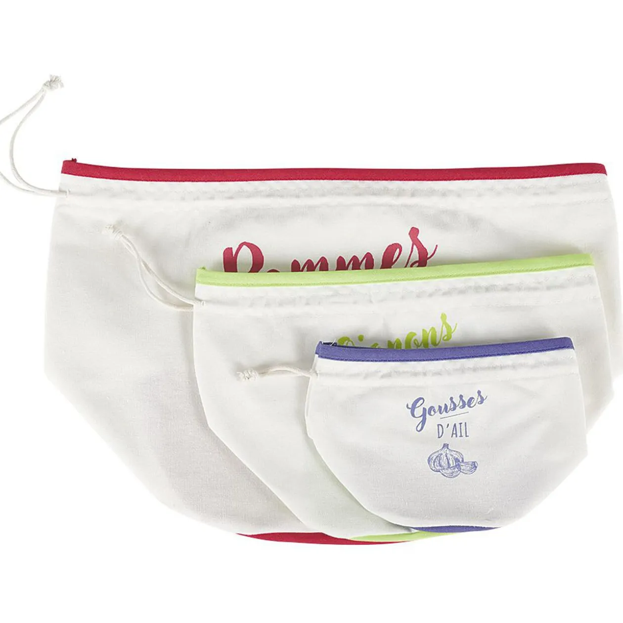 Sac de conservation x3 pour ails oignons pommes de terre