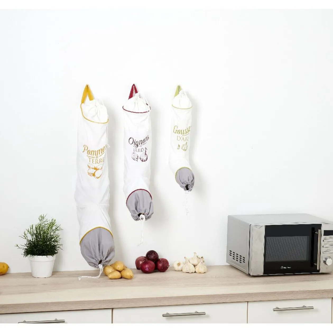 Sac de rangement légumes x 3