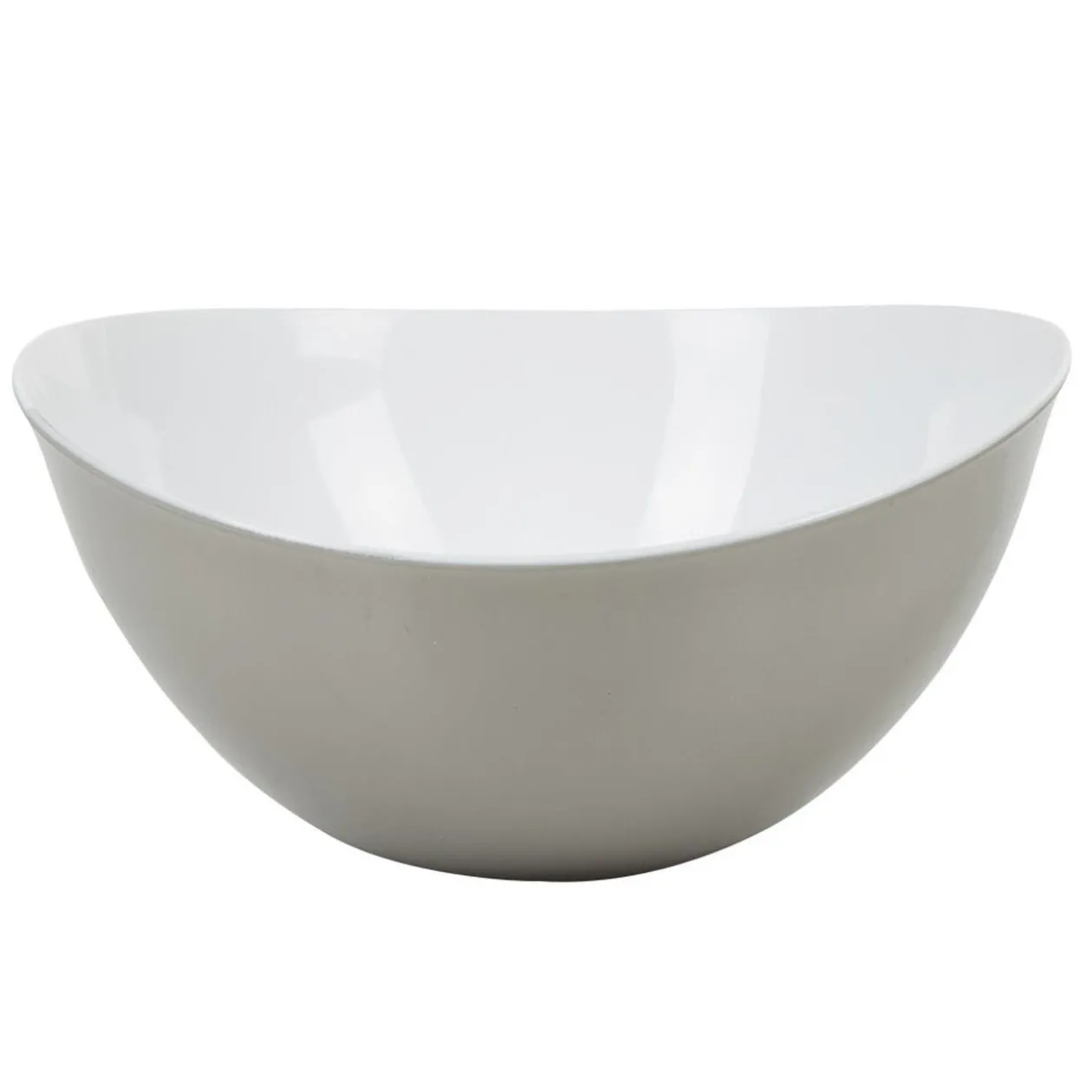 Saladier bicolore gris blanc