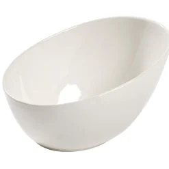 Saladier blanc ovale