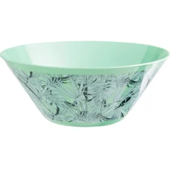 Saladier en plastique décor feuillage
