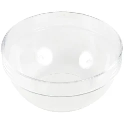 Saladier en verre avec couvercle blanc 1,8 L