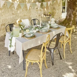 Saladier en verre strié transparent avec pied Ø26xH11,3cm