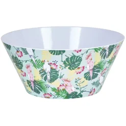 Saladier oiseau tropical en plastique