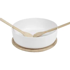 Saladier plastique et couverts