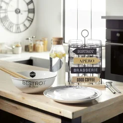 Saladier porcelaine blanc Bistrot de Paris