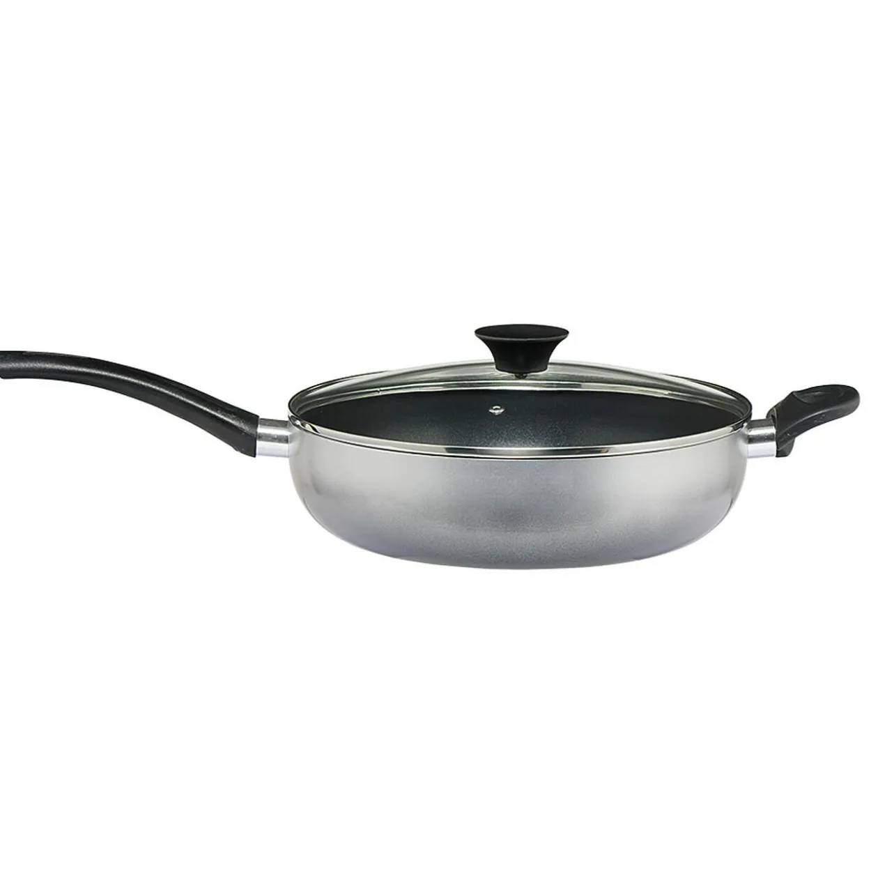 Sauteuse aluminium anti adhérente grise Ø 28