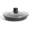 Sauteuse tous feux dont induction sans manche aluminium noir Ø25xH6,5cm