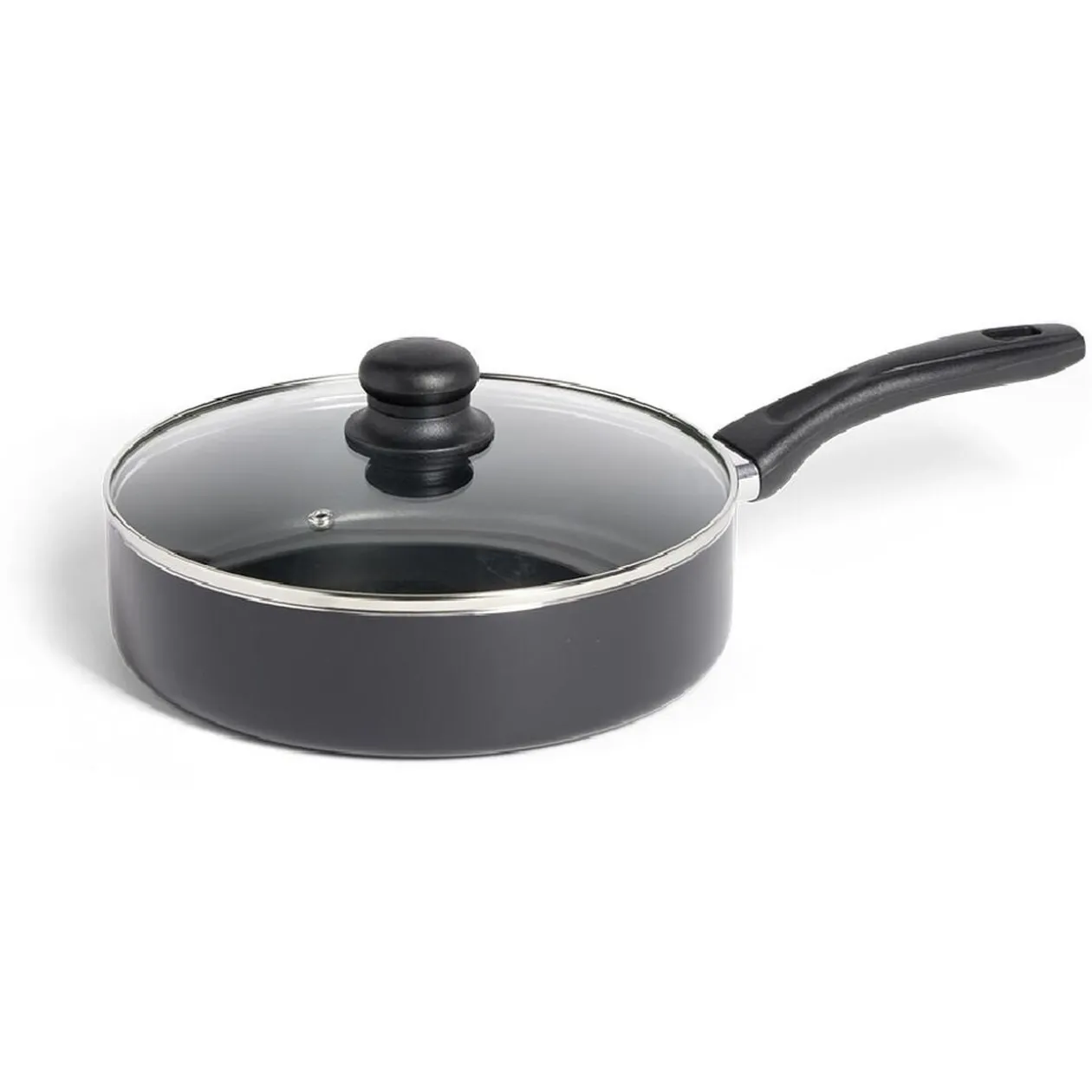 Sauteuse tous feux sauf induction aluminium noir Ø24cm
