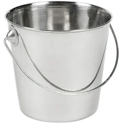Seau pour frites inox argenté