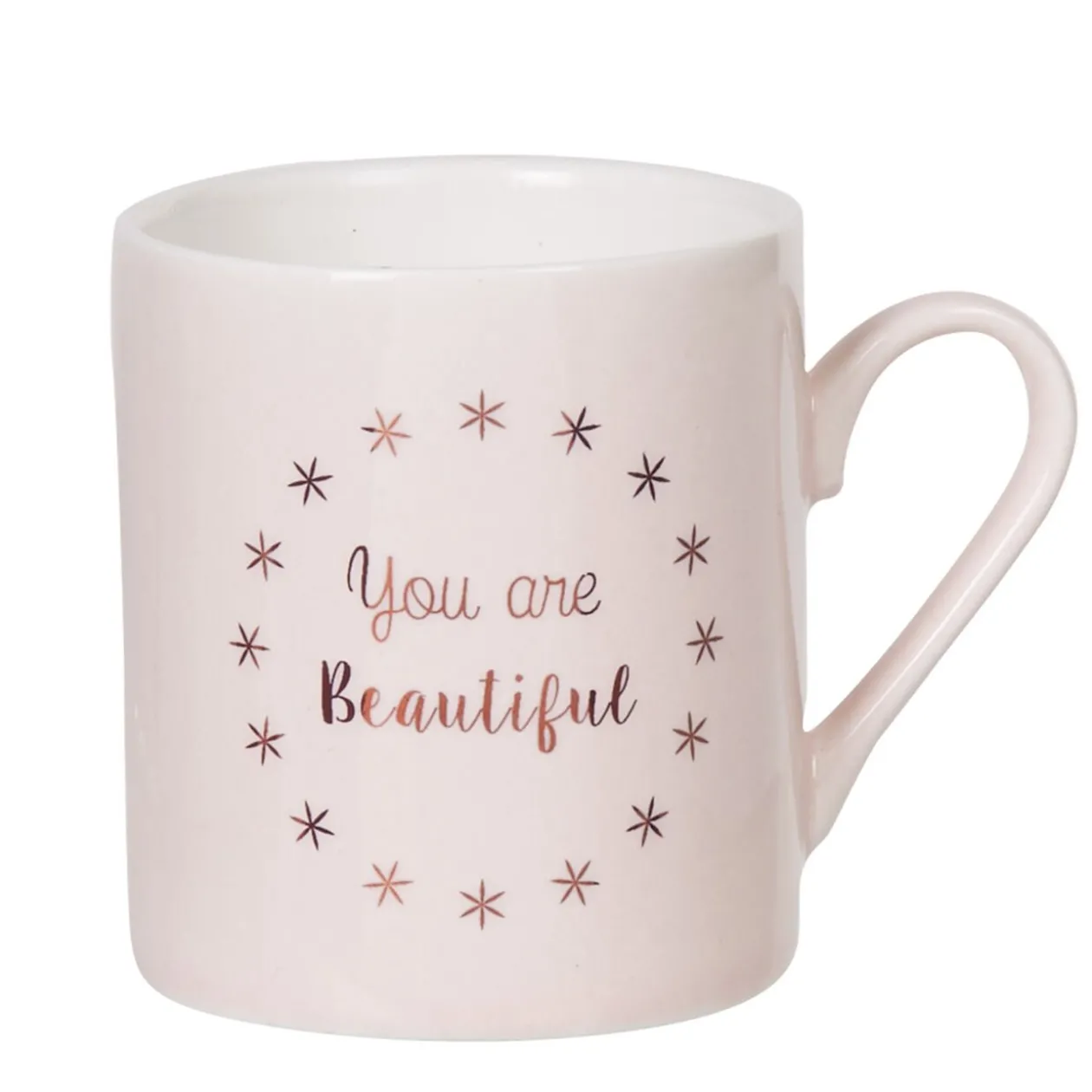 Service à café faïence blanc rose or 6 personnes