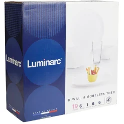 Service à vaisselle 19 pièces blanc