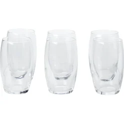 Service à verre transparent 18 pièces