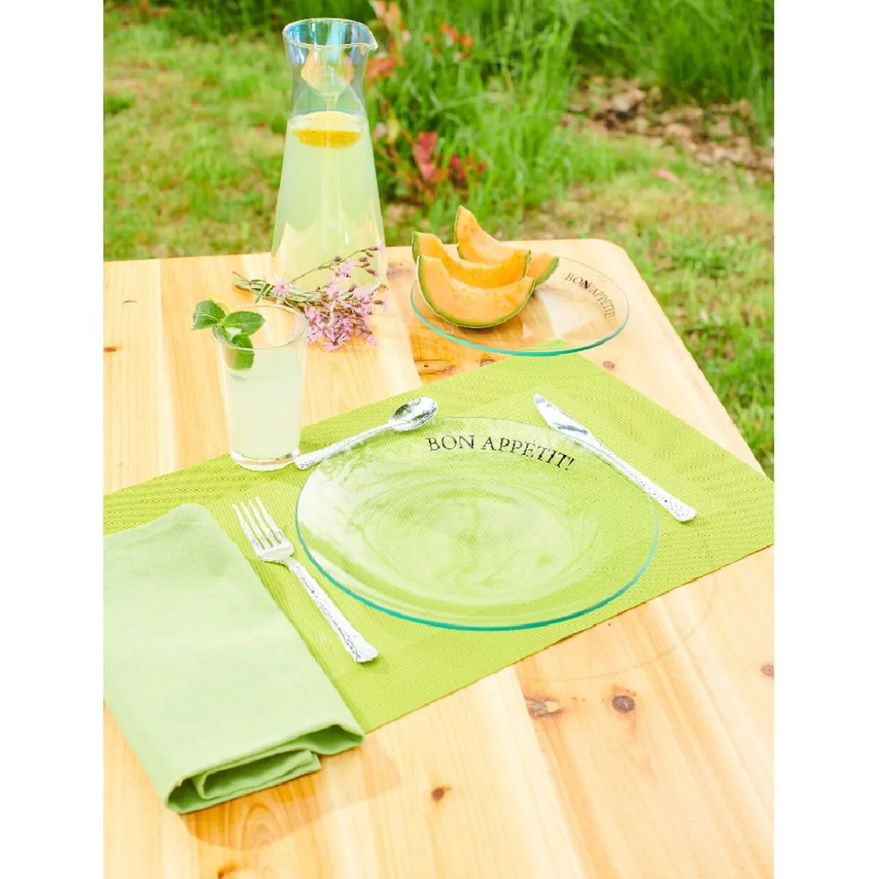 Service de vaisselle en verre Bon Appétit