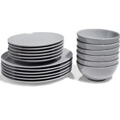 Service vaisselle gris 18pcs