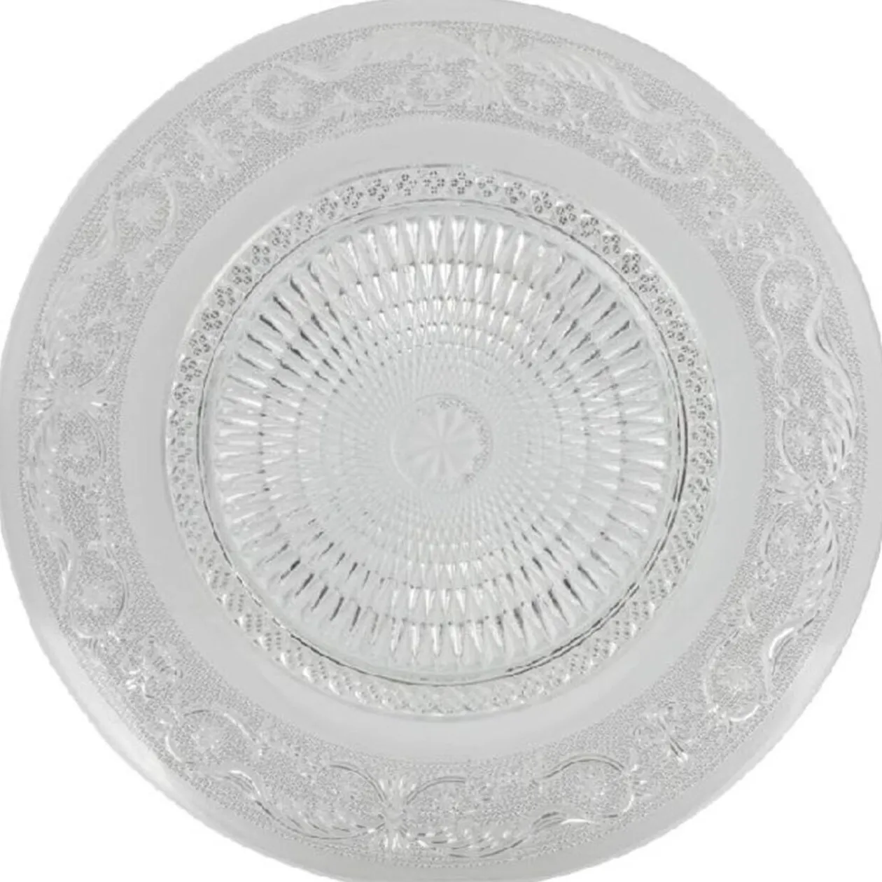 Service vaisselle transparent 18 pièces