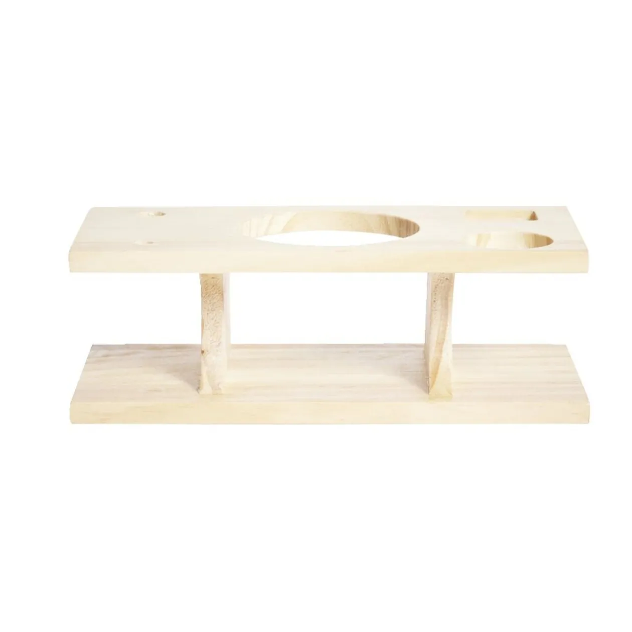 Set à cocktail acier avec support bois 6 pièces