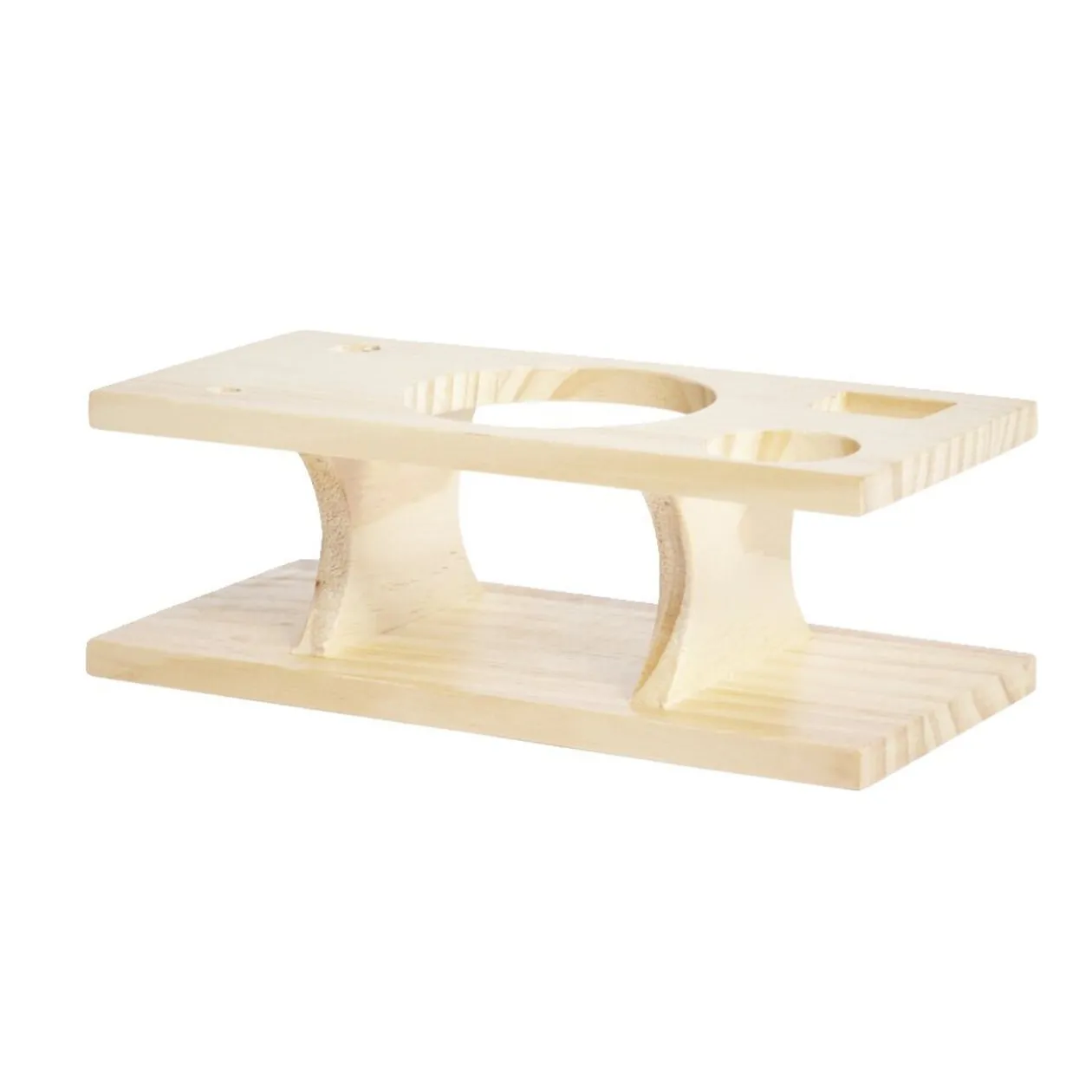 Set à cocktail acier avec support bois 6 pièces