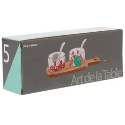 Set apéritif Aloha planche coupelle cuillère