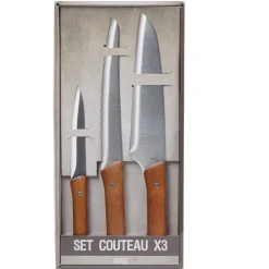 Set de 3 couteaux de cuisine