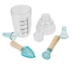 Shaker à cocktail plastique et bois