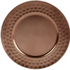 Sous assiette plastique cuivré effet diamant