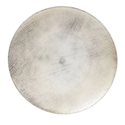 Sous assiette plastique effet bois