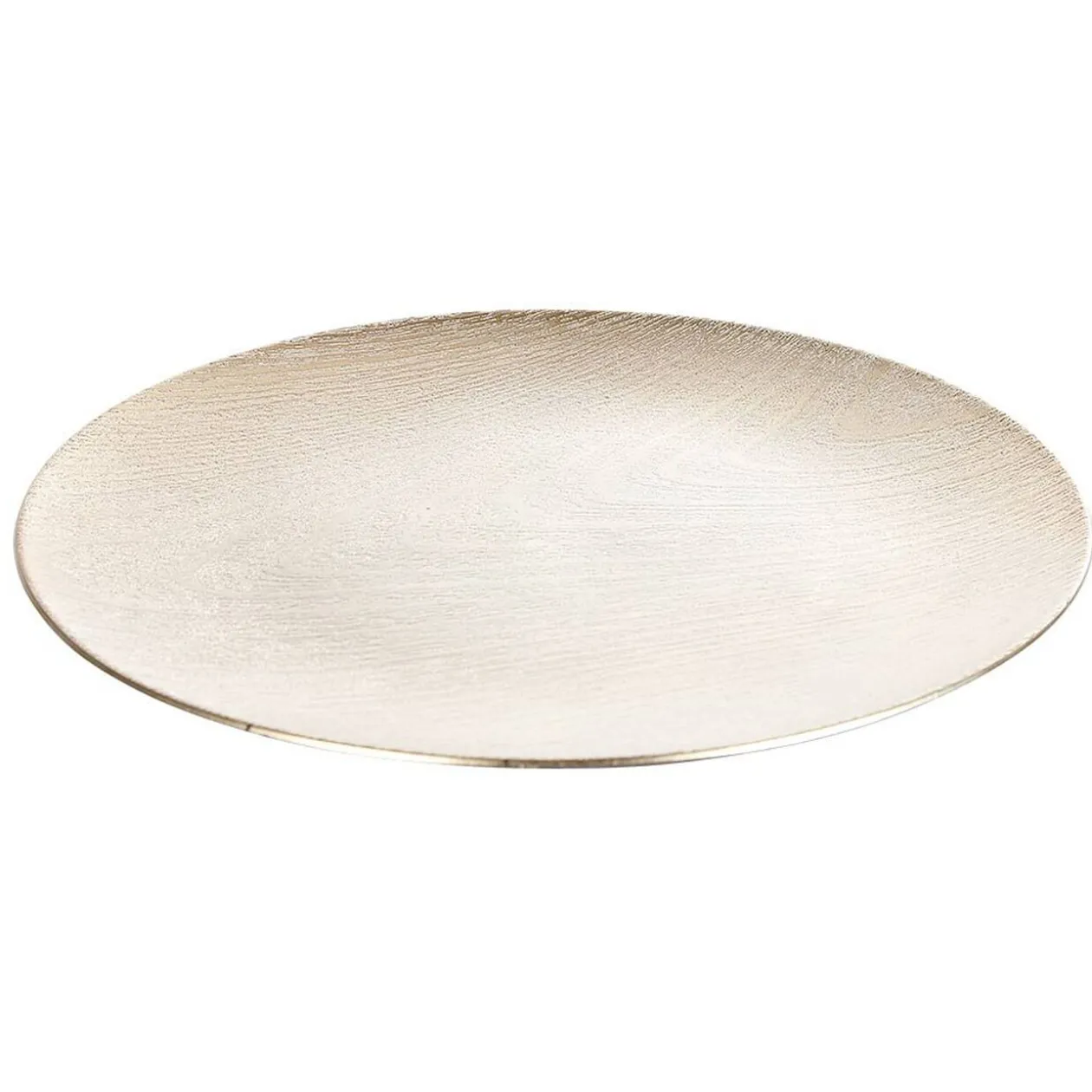 Sous assiette plastique effet bois