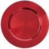 Sous assiette ronde rouge