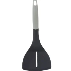Spatule à trou polyamide manche en polypropylène gris noir
