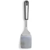 Spatule de cuisine en inox avec manche en plastique noir L.31cm