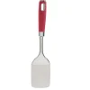 Spatule en inox avec manche en polypropylène rouge