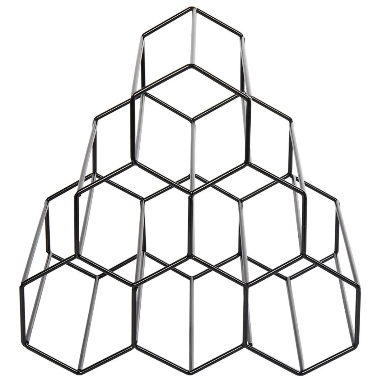 Support déco range bouteilles x6