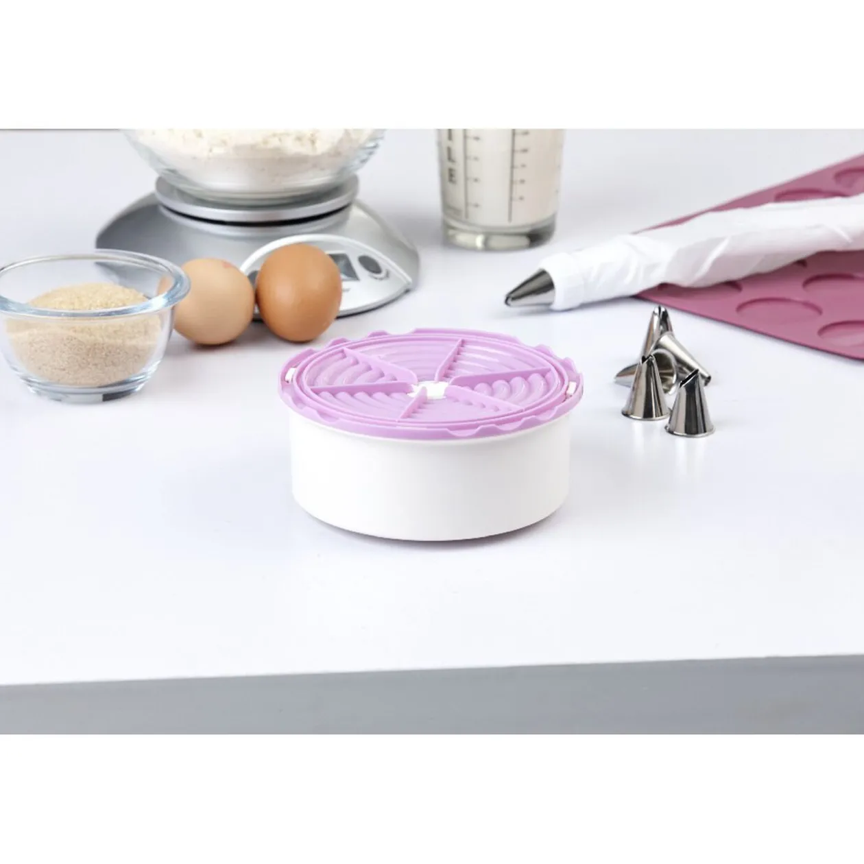 Support poche à douille silicone