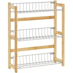 Étagère à épices en bambou 3 niveaux